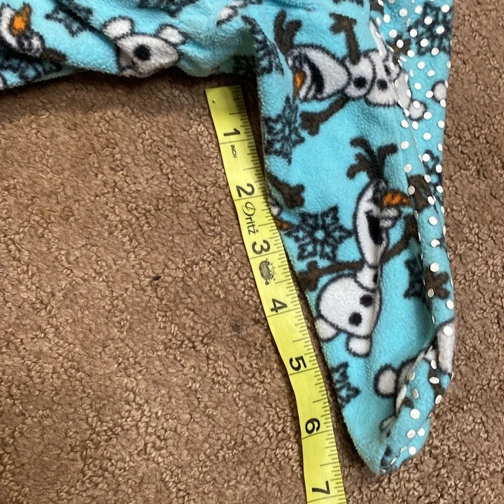 Disney Blue and White Olaf Adult One Piece Footie Pajamas - Picture 12 of 12